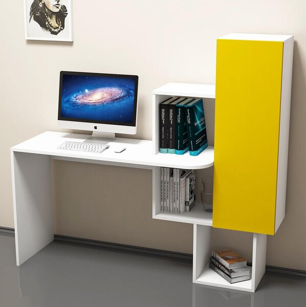 Zondo.hr PC stolić Acai (bijela + žuta). Akcija -30%. 1088274