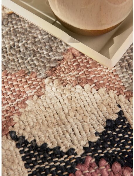 Sivi ručno rađen juten tepih 80x150 cm Roya Parsa – Elle Decoration
