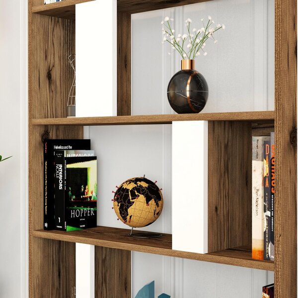 Zondo.hr Regal Limba (bijela + orah). Akcija -32%. 1088322