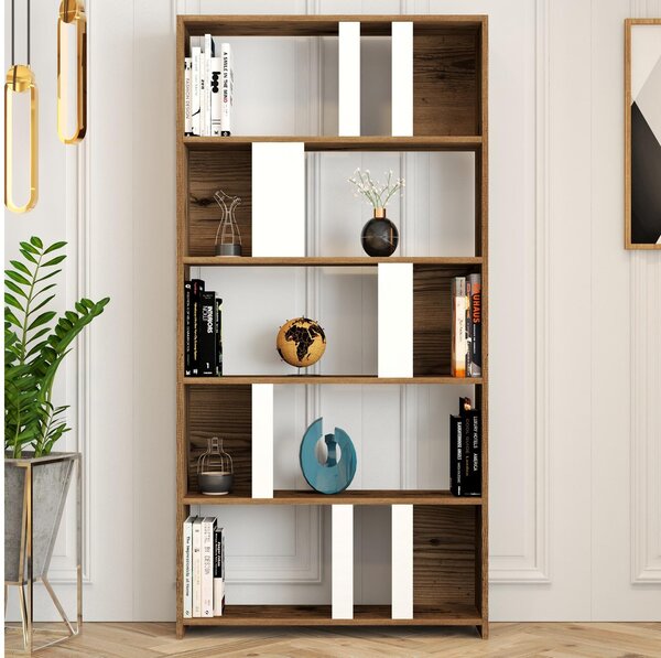 Zondo.hr Regal Limba (bijela + orah). Akcija -32%. 1088322