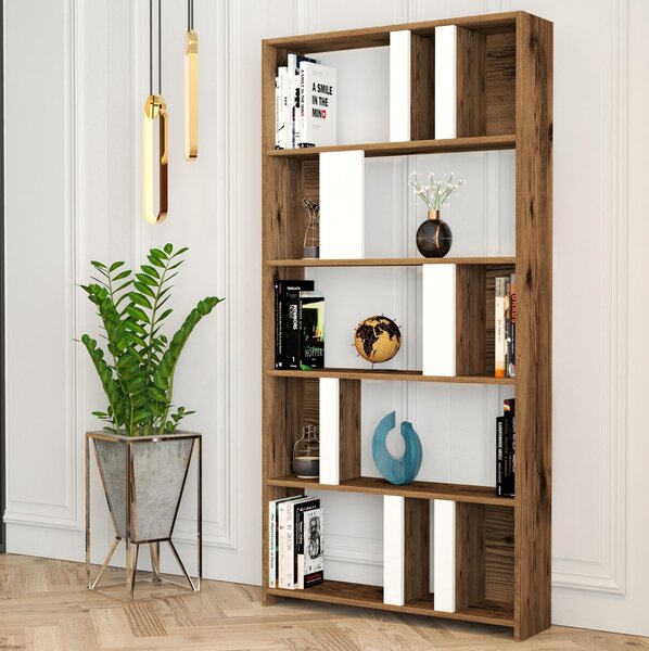 Zondo.hr Regal Limba (bijela + orah). Akcija -32%. 1088322