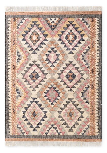 Sivi ručno rađen juten tepih 80x150 cm Roya Parsa – Elle Decoration