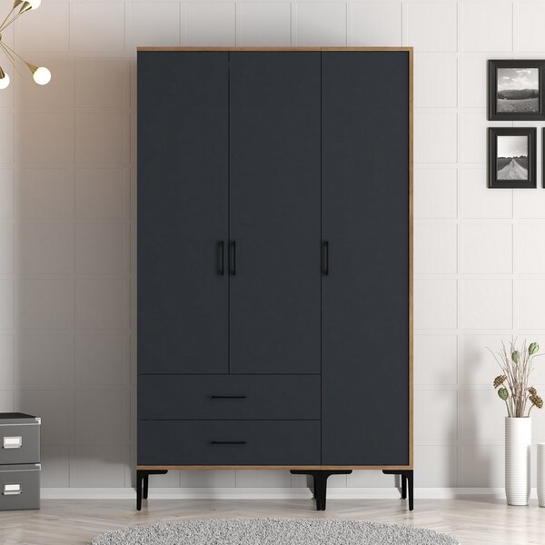 Zondo.hr Ormar za garderobu Kiara ST (orah + antracit). Akcija -32%. 1088344