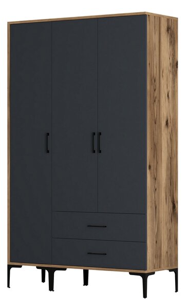 Zondo.hr Ormar za garderobu Kiara ST (orah + antracit). Akcija -32%. 1088344
