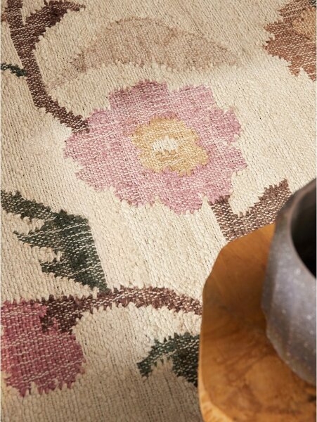 Krem ručno rađen juten tepih 200x300 cm Roya Violette – Elle Decoration