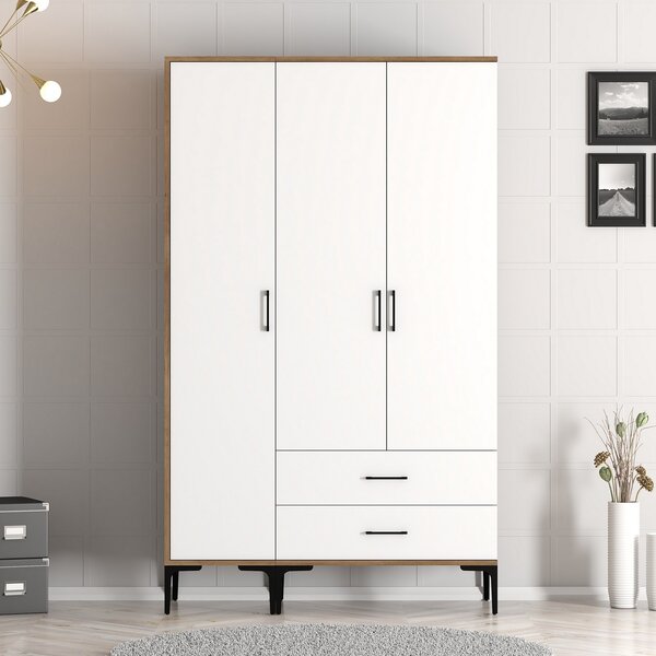 Zondo.hr Ormar za garderobu Kiara ST (orah + bijela). Akcija -32%. 1088345