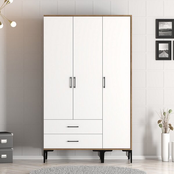 Zondo.hr Ormar za garderobu Kiara ST (orah + bijela). Akcija -32%. 1088345