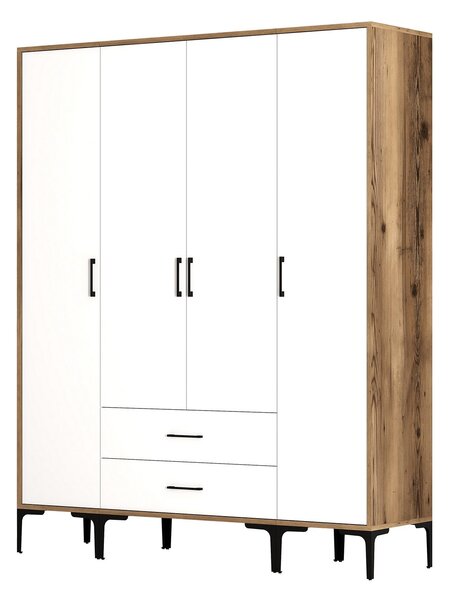 Zondo.hr Ormar za garderobu Kiara STS (orah + bijela). Akcija -31%. 1088350