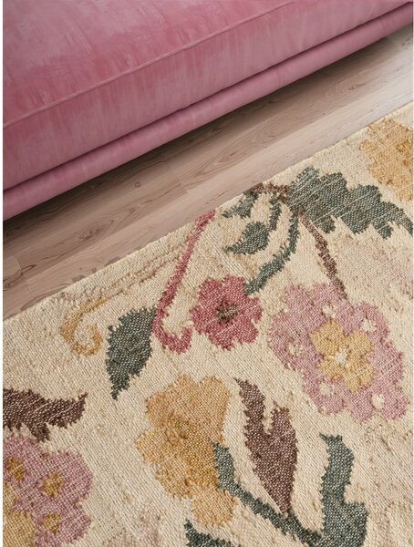 Krem ručno rađena jutena staza 80x200 cm Roya Violette – Elle Decoration