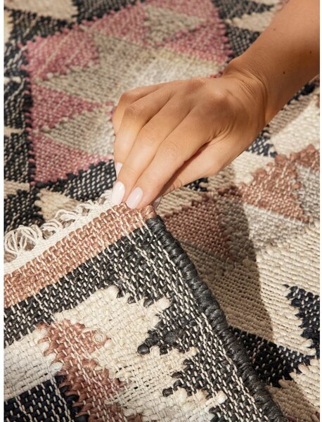 Siva ručno rađena jutena staza 80x200 cm Roya Parsa – Elle Decoration