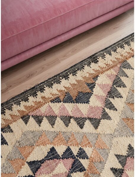 Siva ručno rađena jutena staza 80x200 cm Roya Parsa – Elle Decoration