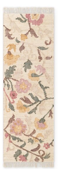 Krem ručno rađena jutena staza 80x200 cm Roya Violette – Elle Decoration