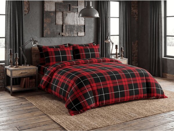 Posteljina od mikrovlakana ALBURY crvene Dimenzije posteljine: 70 x 90 cm | 140 x 200 cm