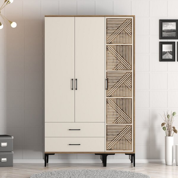Zondo.hr Ormar za garderobu Kiara PT (orah + krem). Akcija -30%. 1088434