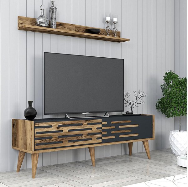 Zondo.hr Set za dnevni boravak Valencia (orah + antracit). Akcija -30%. 1089353