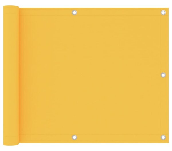 VidaXL Balkonski zastor žuti 75 x 400 cm od tkanine Oxford
