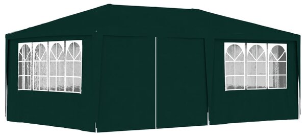 VidaXL Profesionalni šator za zabave 4 x 6 m zeleni 90 g/m²
