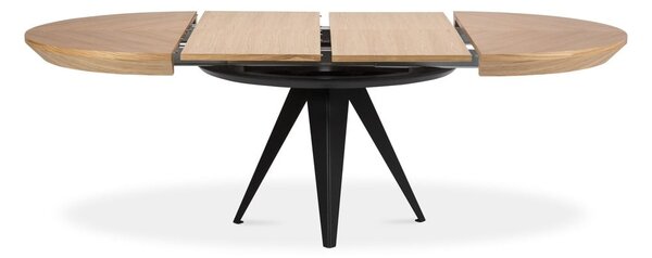 Okrugao proširiv blagovaonski stol s dodatnom pločom s pločom stola u dekoru hrasta ø 120 cm Magnus – Windsor & Co Sofas