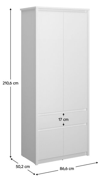 Zondo.hr Ormar za garderobu ERODON (bijela). 1091655