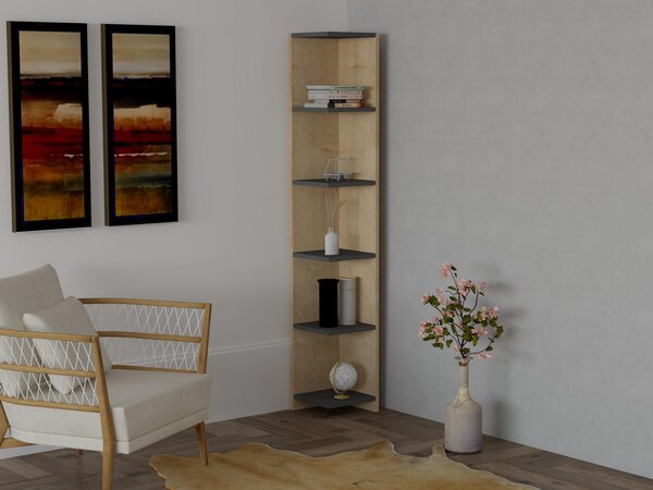 Zondo.hr Regal Sevave (zafirov hrast + antracit). Akcija -24%. 1092796