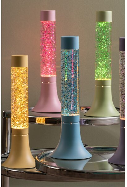 Ljubičasta stolna lampa sa staklenim sjenilom (visina 37,5 cm) Astro Glittler – Leitmotiv