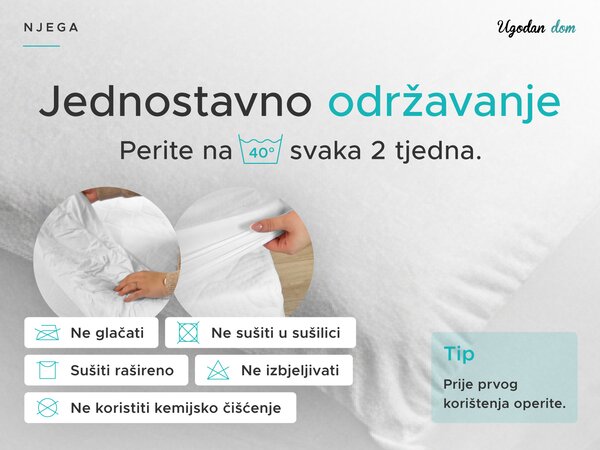 Nepropusni frotirni zaštitnik madraca GUARD 60 x 120 cm