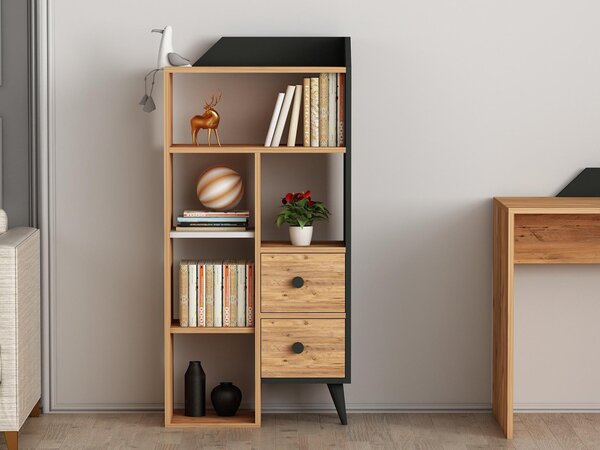 Zondo.hr Regal Dekube 1 (atlantski bor + crna) . 1092990