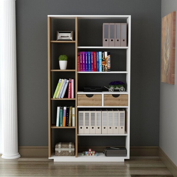 Zondo.hr Regal Mubede (bijela + orah). Akcija -32%. 1093000