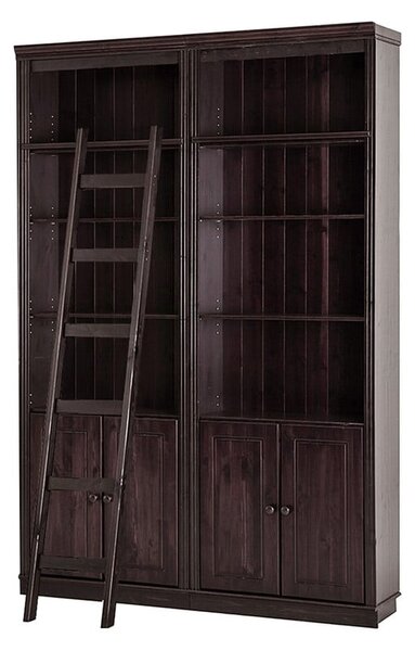 Smeđa biblioteka od masivnog bora 148x223 cm Anita – Støraa