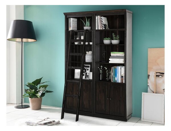 Smeđa biblioteka od masivnog bora 148x223 cm Anita – Støraa