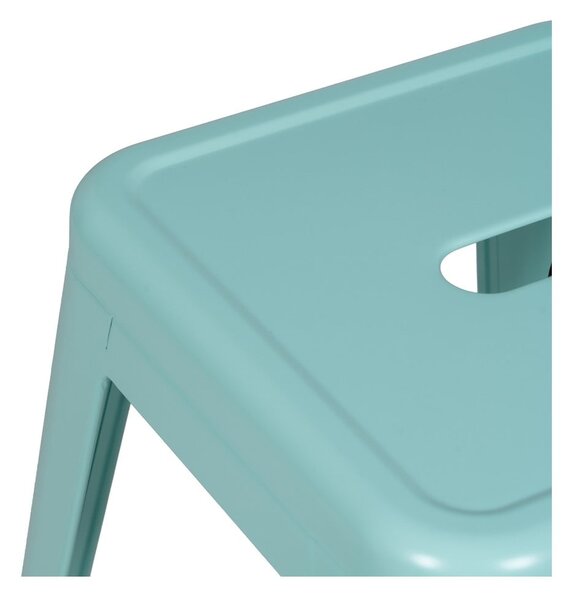 Tirkizne metalne barske stolice u setu 2 kom (visine sjedala 76,5 cm) – Ixia