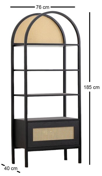 Zondo.hr Regal Vovula 3 (crna). Akcija -31%. 1093062