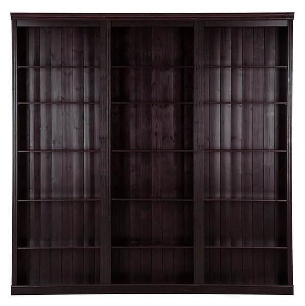 Smeđa biblioteka od masivnog bora 222x223 cm Anita – Støraa