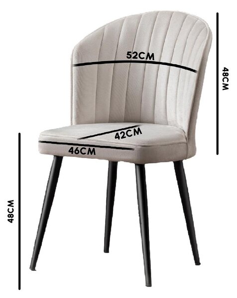 Zondo.hr Set blagovaonskih stolica (4 kom.) Rubicon (cappuccino + crna). Akcija -31%. 1102542