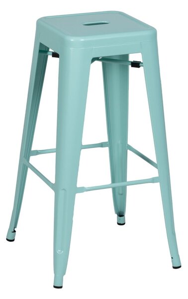 Tirkizne metalne barske stolice u setu 2 kom (visine sjedala 76,5 cm) – Ixia