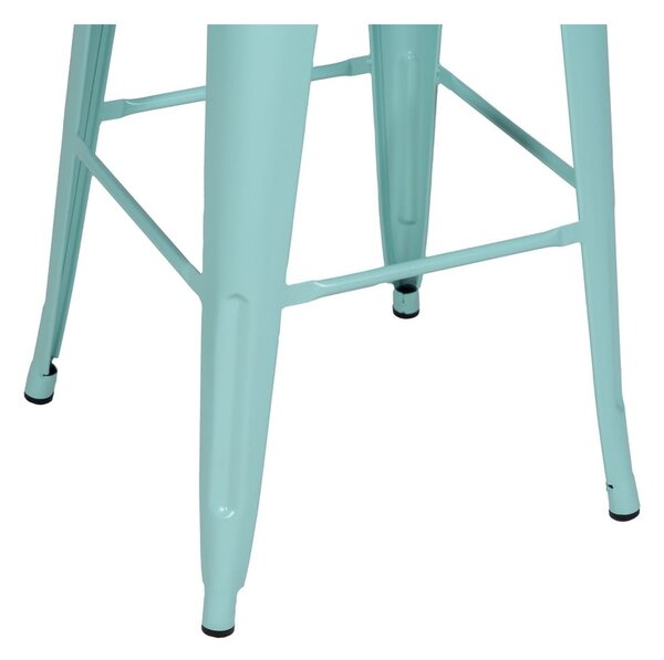 Tirkizne metalne barske stolice u setu 2 kom (visine sjedala 76,5 cm) – Ixia