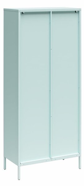 Svijetlo plava metalna vitrina 80x186x40 cm Luna – Støraa