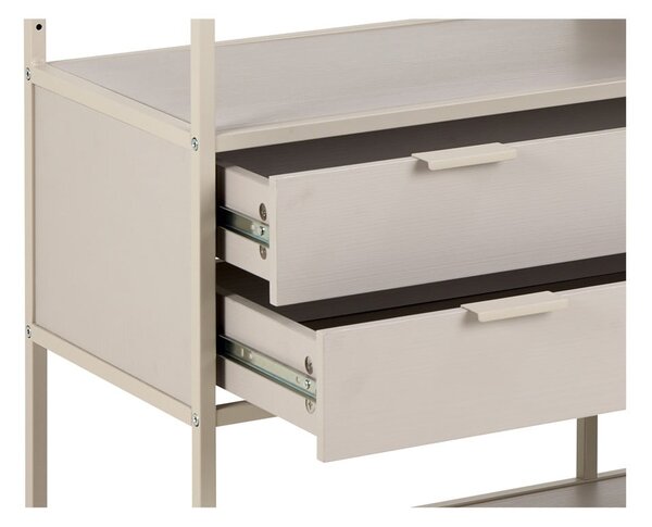 Siva biblioteka 114x78x35 cm Seaford – Actona