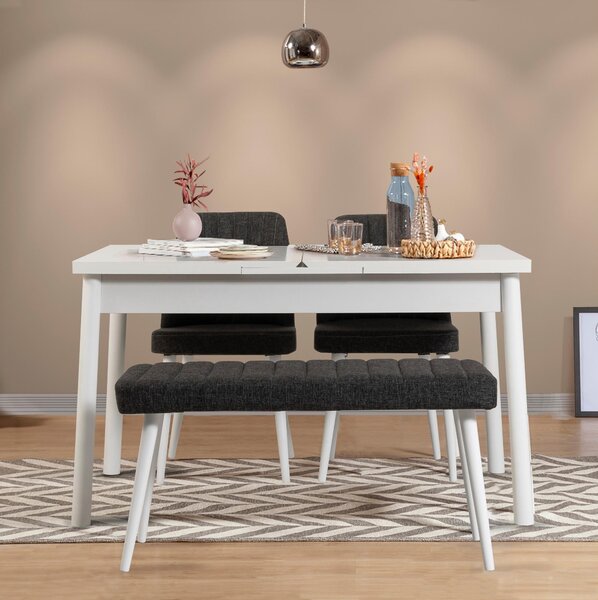 Zondo.hr Blagovaonski set Vlasta 4 (bijela + antracit) (za 4 osobe). Akcija -30%. 1093787