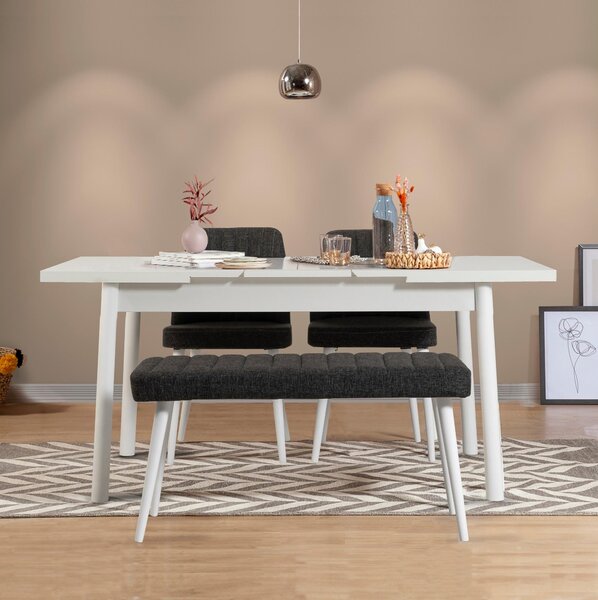 Zondo.hr Blagovaonski set Vlasta 4 (bijela + antracit) (za 4 osobe). Akcija -30%. 1093787