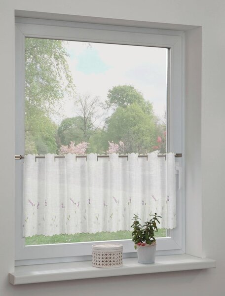 Bijela prozirna zavjesa 135x45 cm Lavender – Sehlbach
