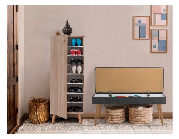 Set za predsoblje Beside 1 (hrast sonoma + antracit)