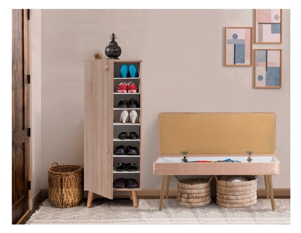 Zondo.hr Set za predsoblje Beside 1 (hrast sonoma + kamen). Akcija -32%. 1093981