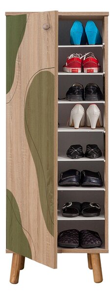 Zondo.hr Set za predsoblje Beside 24 (hrast sonoma + zelena). Akcija -32%. 1093988
