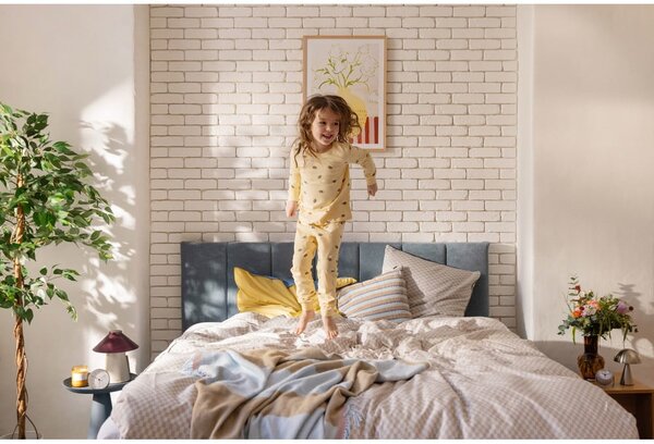 Plavi boxspring krevet 160x200 cm Olia Bold Line – Bonami Selection