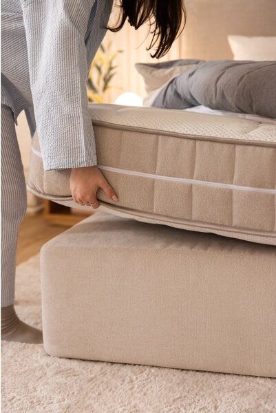 Plavi boxspring krevet 160x200 cm Olia Bold Line – Bonami Selection