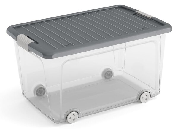 Plastična kutija za pohranu s poklopcem 56,5x39x31,5 cm W box L – KIS