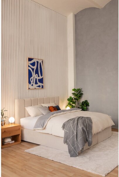 Bež boxspring krevet 160x200 cm Olia Bold Line – Bonami Selection