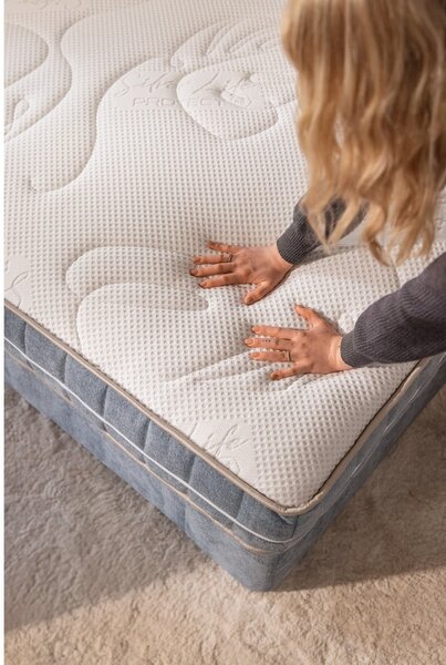 Bež boxspring krevet 160x200 cm Olia Bold Line – Bonami Selection