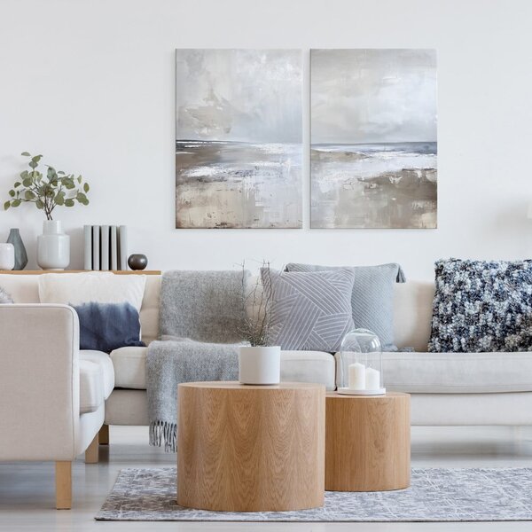 Slike s ručno oslikanim elementima u setu od 2 komada 50x70 cm Breeze – Styler